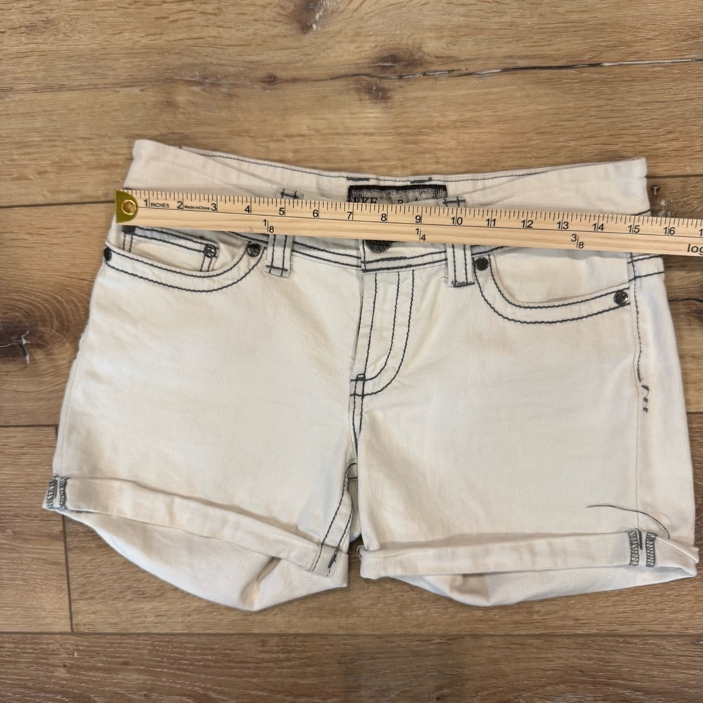 BKE Denim Payton White Jean Shorts Size 2 - Picture 6 of 8